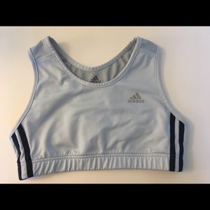 Adidas blue sports bra